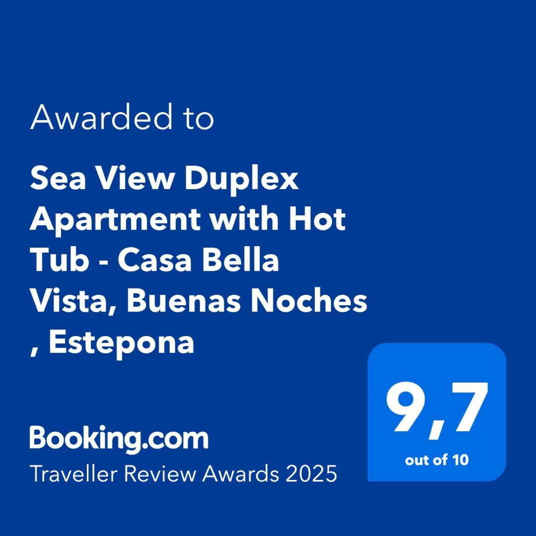 Sea View Penthouse Apartment With Hot Tub - Casa Bella Vista, Buenas Noches , Estepona Dış mekan fotoğraf